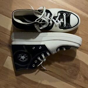 Converse Black and White High-Top Sneakers